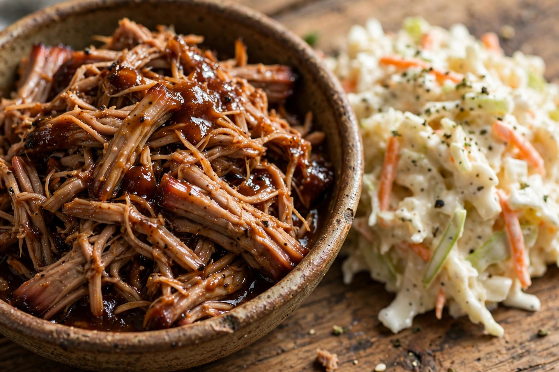Effiloché de porc barbecue à la mijoteuse (pulled pork)