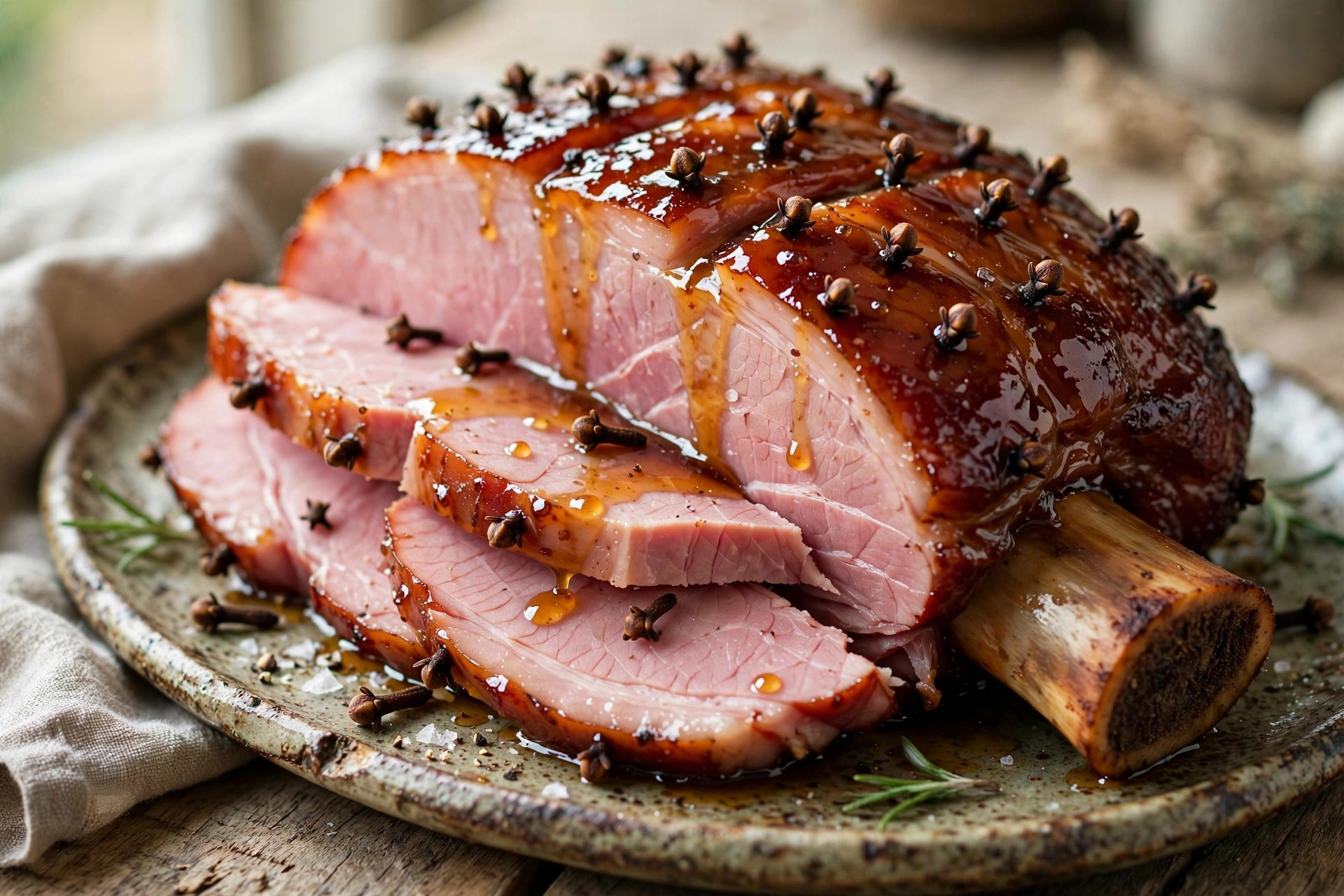 Jambon à l'érable et à la bière à la mijoteuse