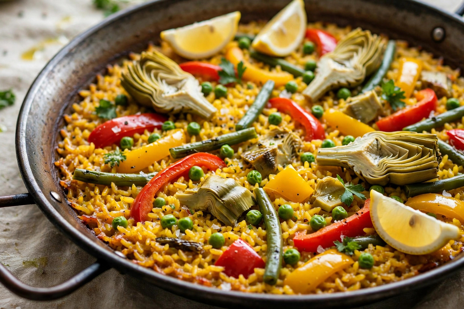 Paella aux légumes
