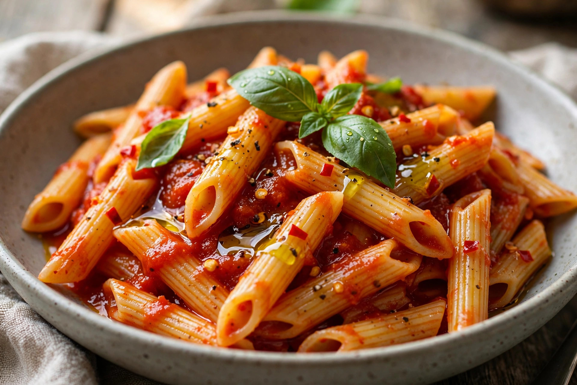 Penne arrabbiata