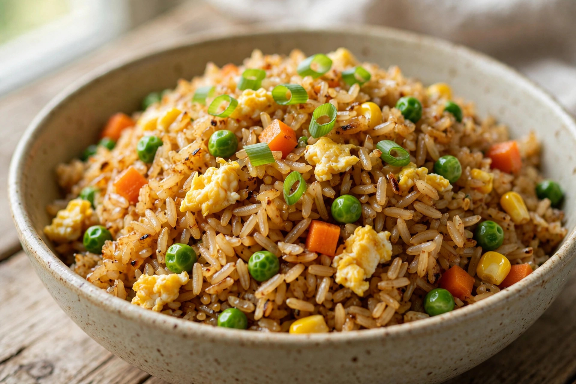 Riz frit aux légumes et aux œufs