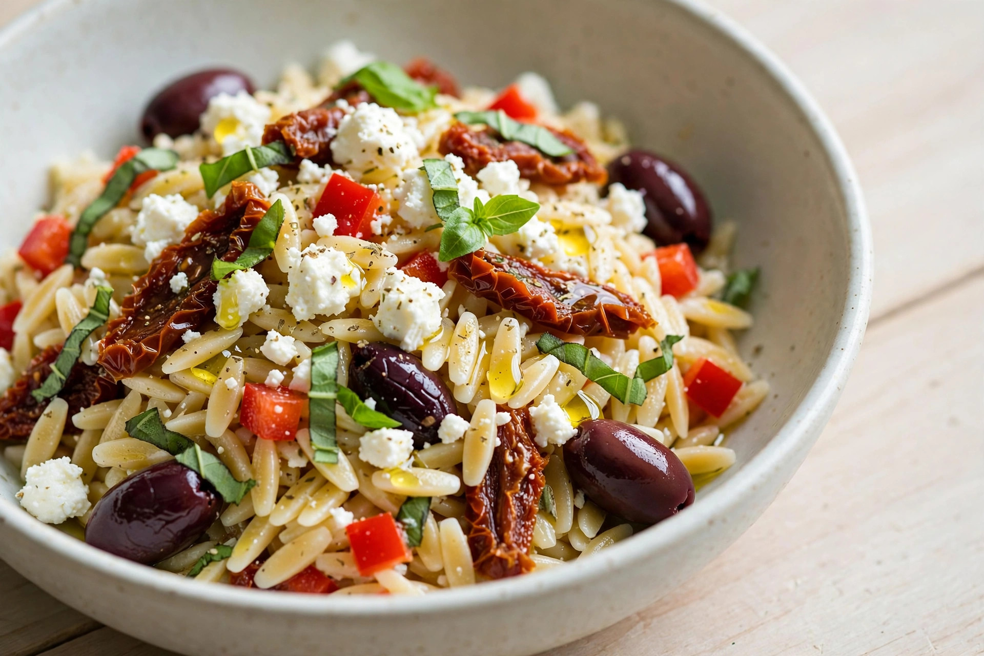 Salade d'orzo à la méditerranéenne