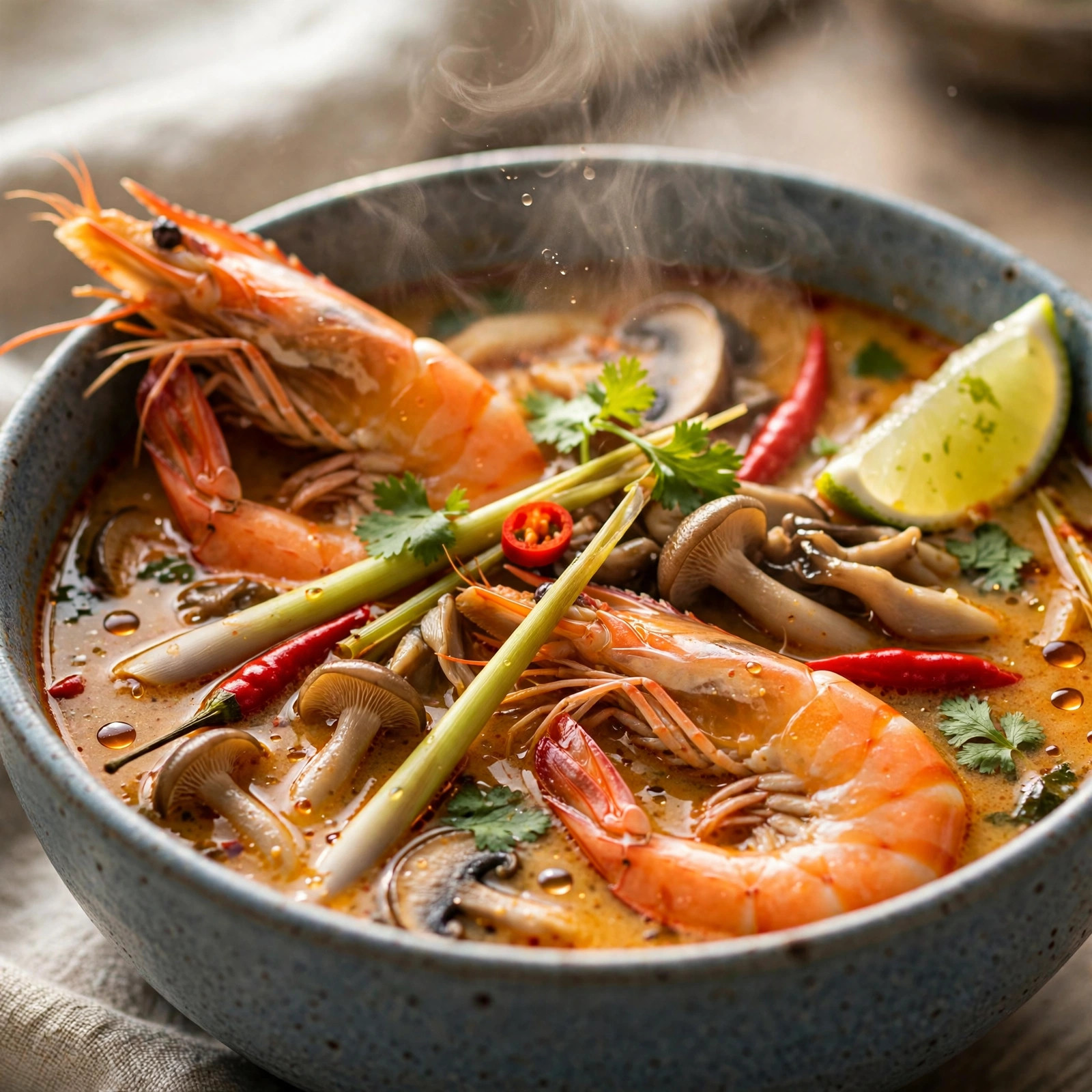 Soupe Tom Yum aux crevettes