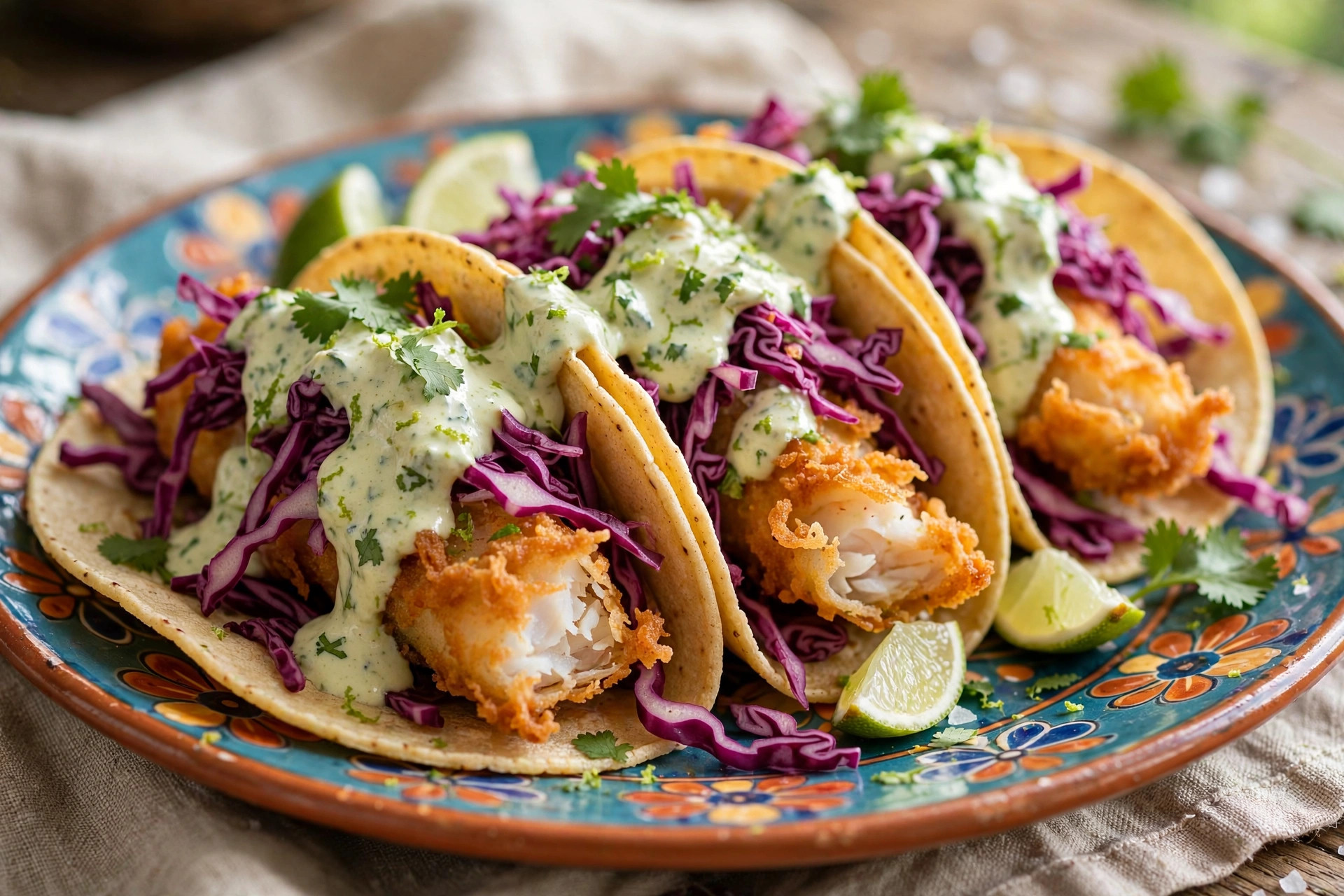 Tacos au poisson croustillant